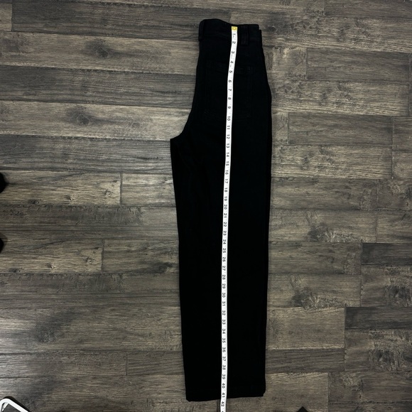 Aritzia Sunday Best High Rise Straight Tapered Leg Jeans Denim Black Size 6 - Picture 13 of 13